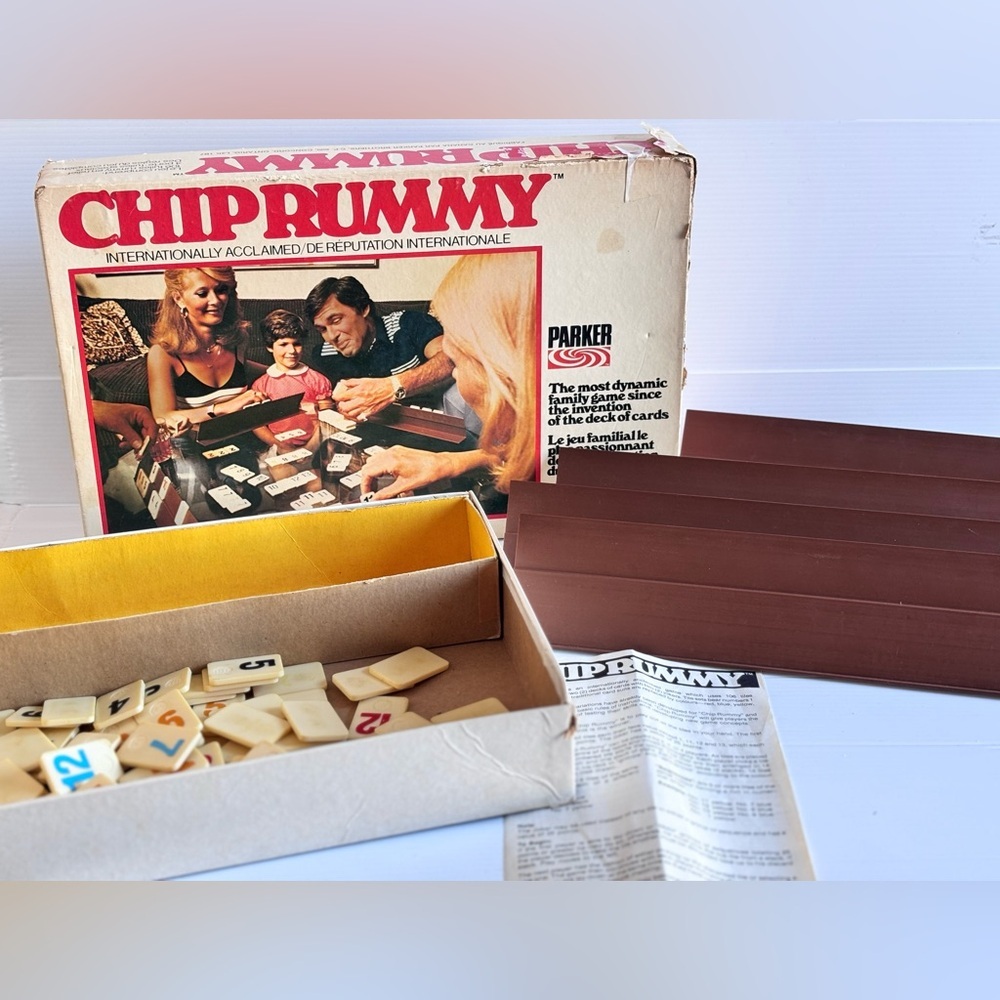 Vintage Chip Rummy Game Parker Brothers Canada